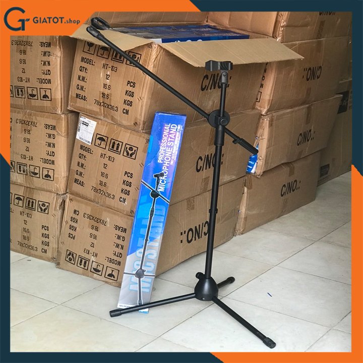 Chân đế kẹp micro đứng Pro Microphone Stands dùng cho phòng thu và sân khấu