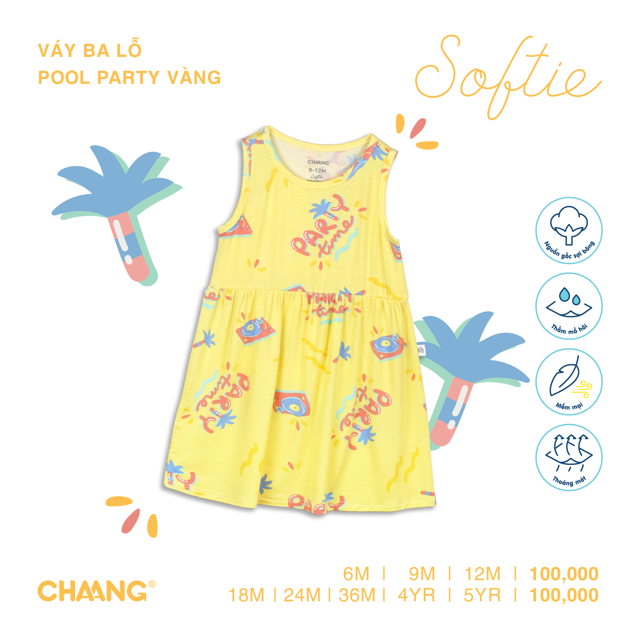 [CHAANG] Váy ba lỗ Pool Party Chaang