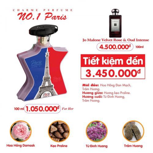 Nước hoa nữ no.1 paris 100ml - 100% hàng chính hãng