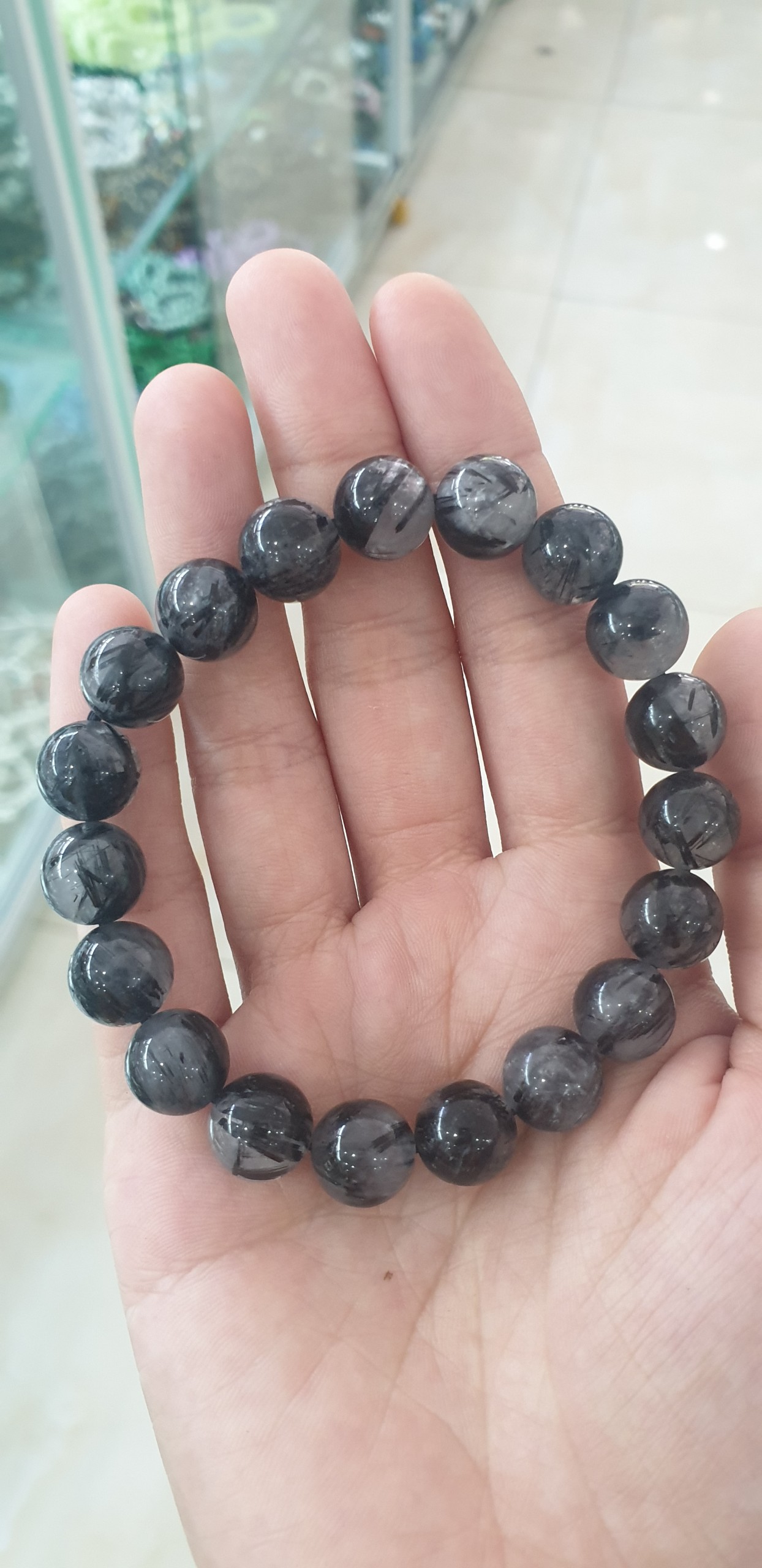Vòng tay thạch anh tóc đen
