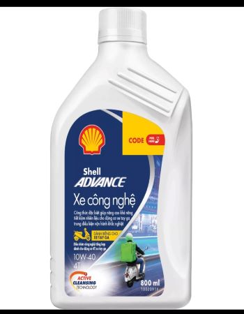 SHELL ADVANCE TECHBIKE SCOOTER 10W-40 dung tích 0,8L