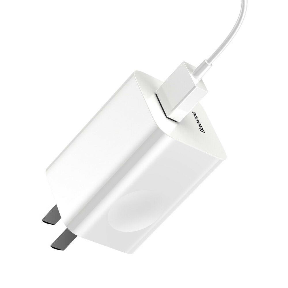 Củ sạc nhanh Baseus Travel Quick Charge 3.0 24W sạc 50% trong 30 phút cho Iphone,Samsung , Xiaomi,Sony,Nokia