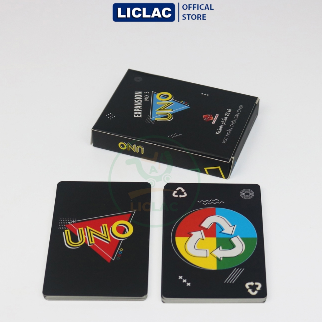 Combo uno 110 lá + uno infinity 28 lá - bài uno boardgame cơ bản và mở rộng kèm sleeves - liclac