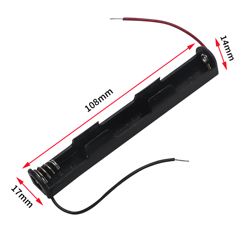 Đế 2 pin aa nối tiếp thành 3v thân dài 10.8cm