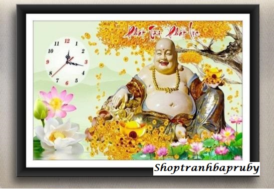 [HCM]Tranh đính đá Phát Tài Phát Lộc VS268 kích thước 75 x 50 cm