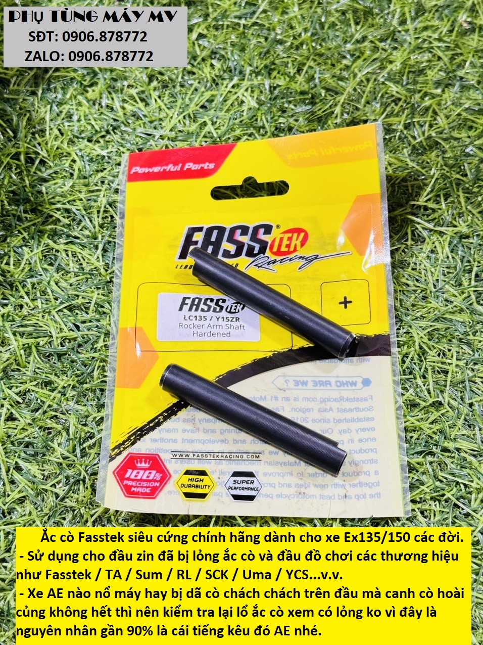 Ắc cò fasstek xe ex135/150. sử dụng cho đầu đã bị lỏng ắc.