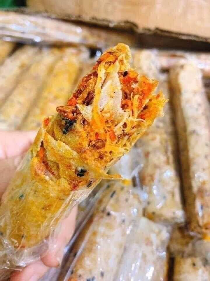 Bánh tráng mắm ruốc chà bông - đặc sản phan rang