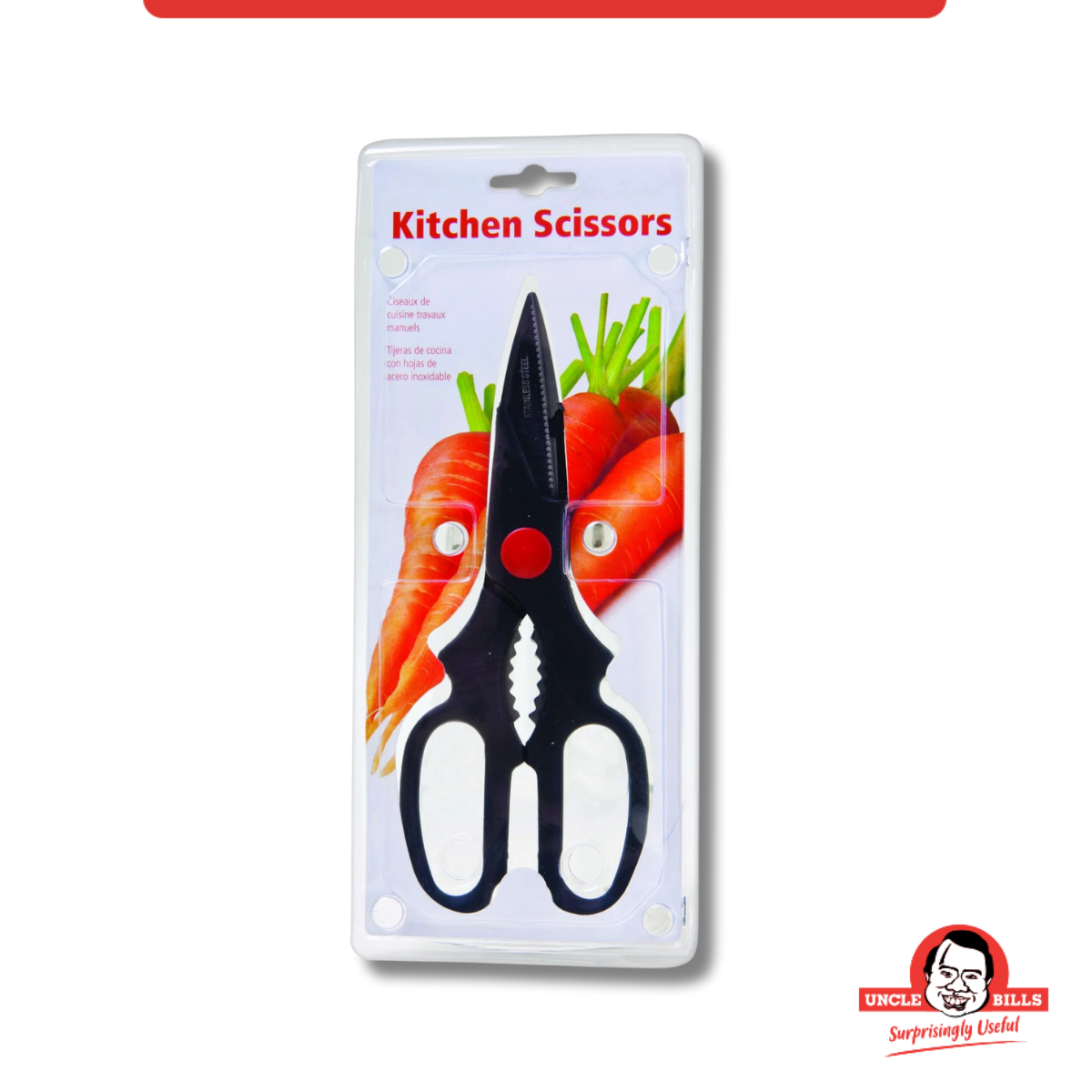 Kéo nhà bếp Uncle Bills KA0001 20cm (Đen)