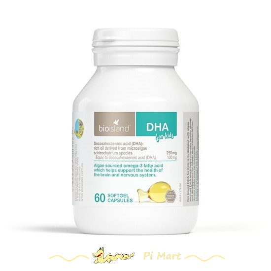 DHA cho bé Bioisland DHA for Kids 60 viên