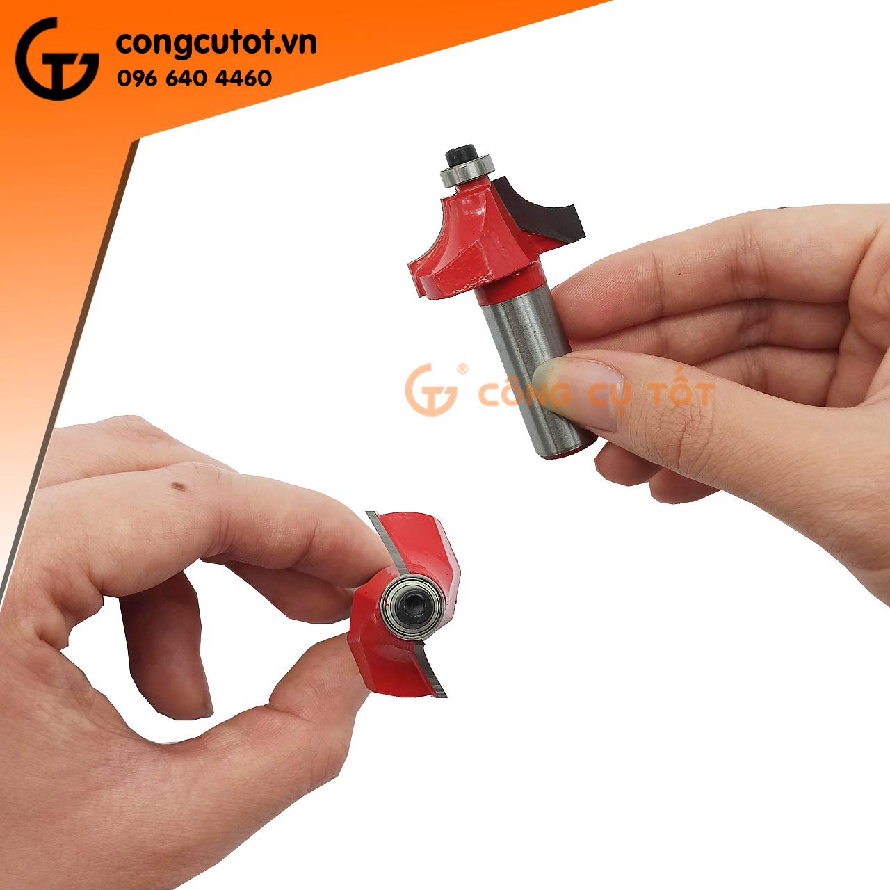 Mũi phay gỗ lõm bo tròn cạnh chân 12.7