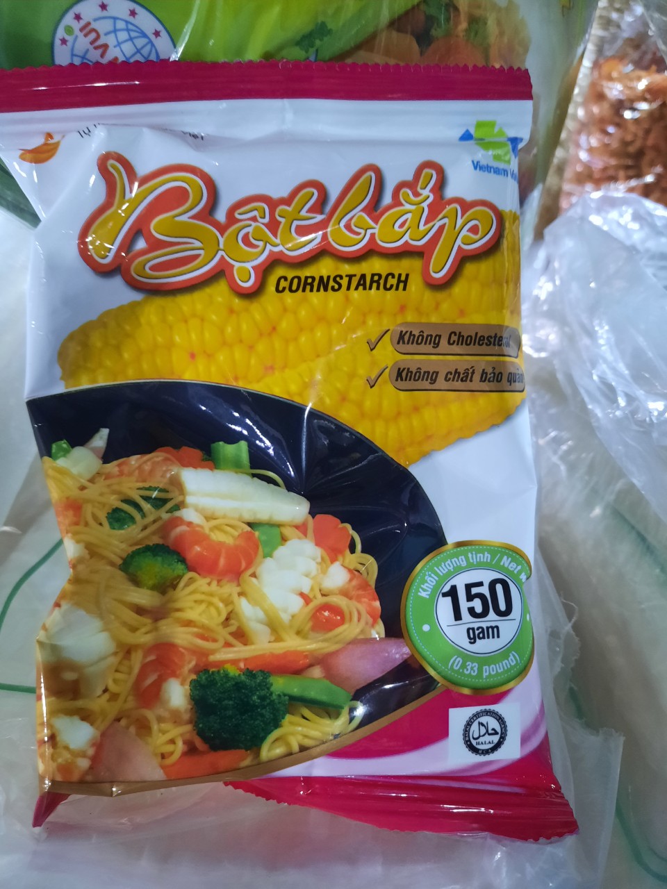 Tinh Bột bắp Thái Lan và tinh bột bắp Tài ký 150gr