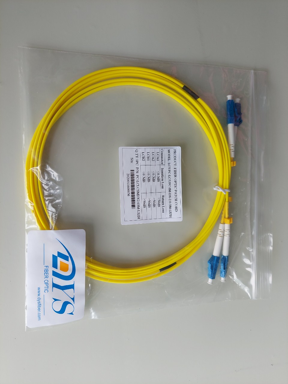 Dây nhảy quang LC-LC Singlemode Duplex 3M