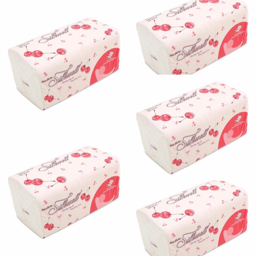 Combo 20 gói giấy rút lụa Silkwell  280 tờ x 2 lớp