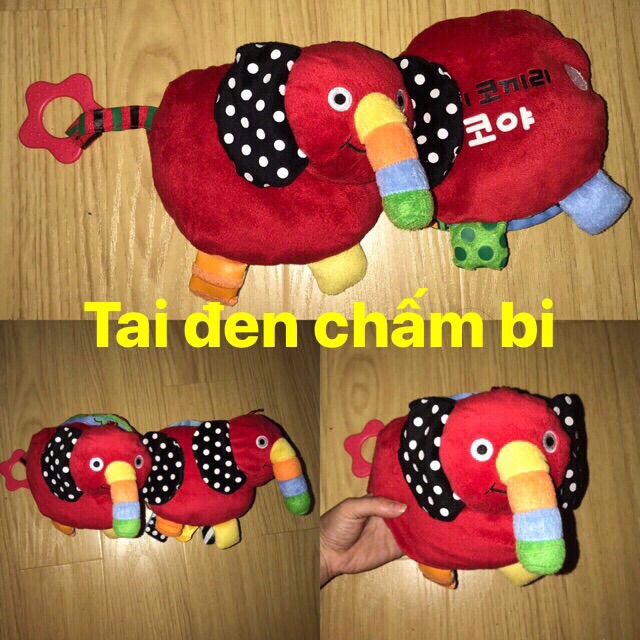 Sách vải voi nhồi bông cho bé ( đồ si tuyển)