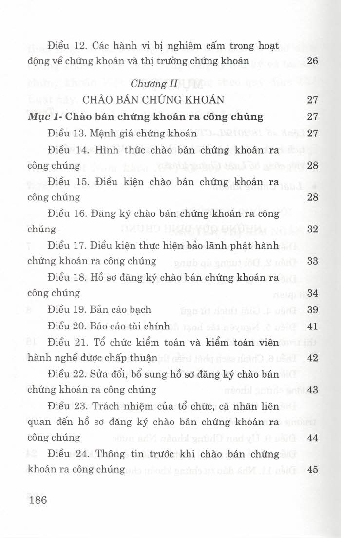 Luật Chứng Khoán (Hiện Hành)