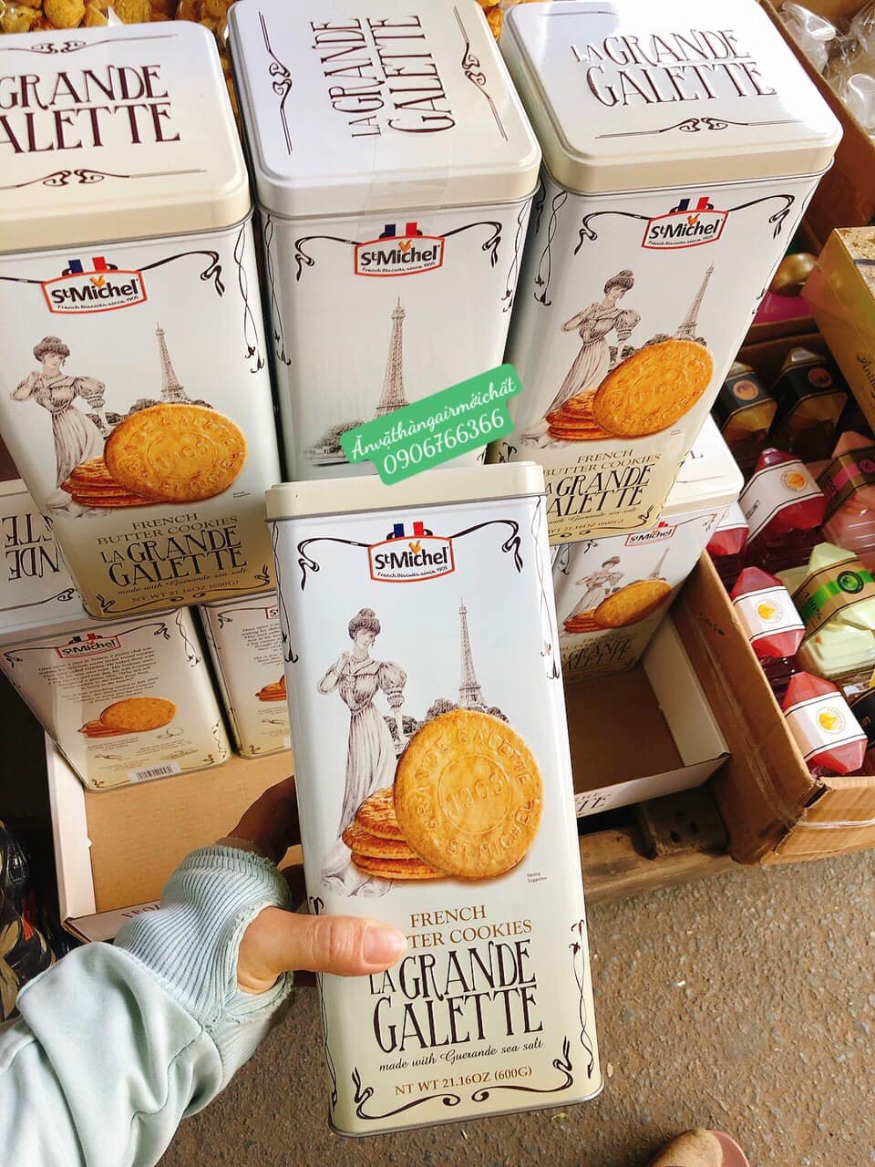 BÁNH TẾT 2023BÁNH QUY BƠ LA GRANDE GALETTE ST. MICHEL CỦA PHÁP 600g