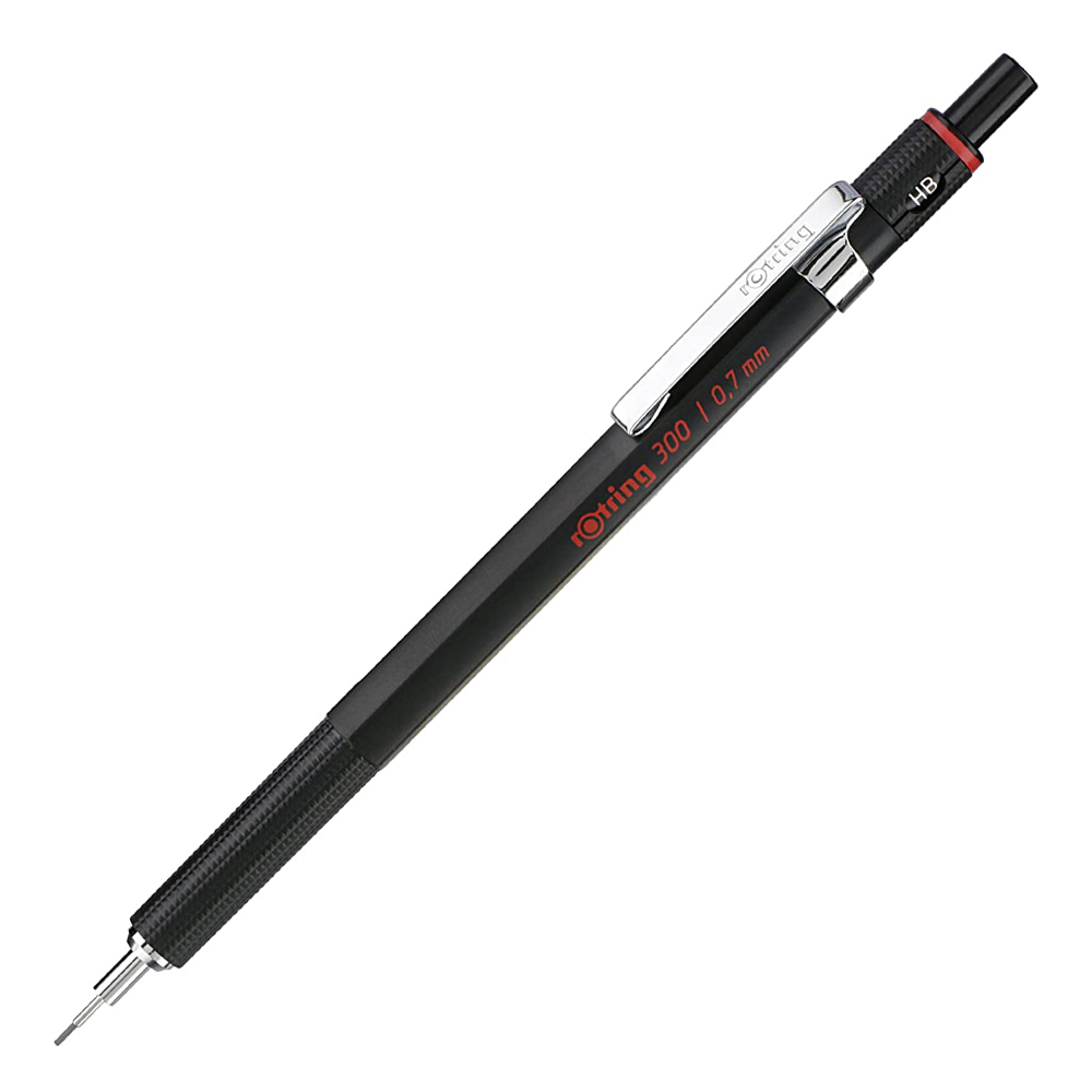 Bút chì cơ học cao cấp chính hãng rotring 300 mechanical pencil – black body
