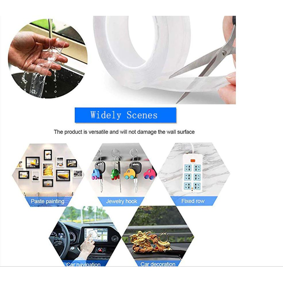 Băng keo 2 mặt Trong Suốt bản 3M
