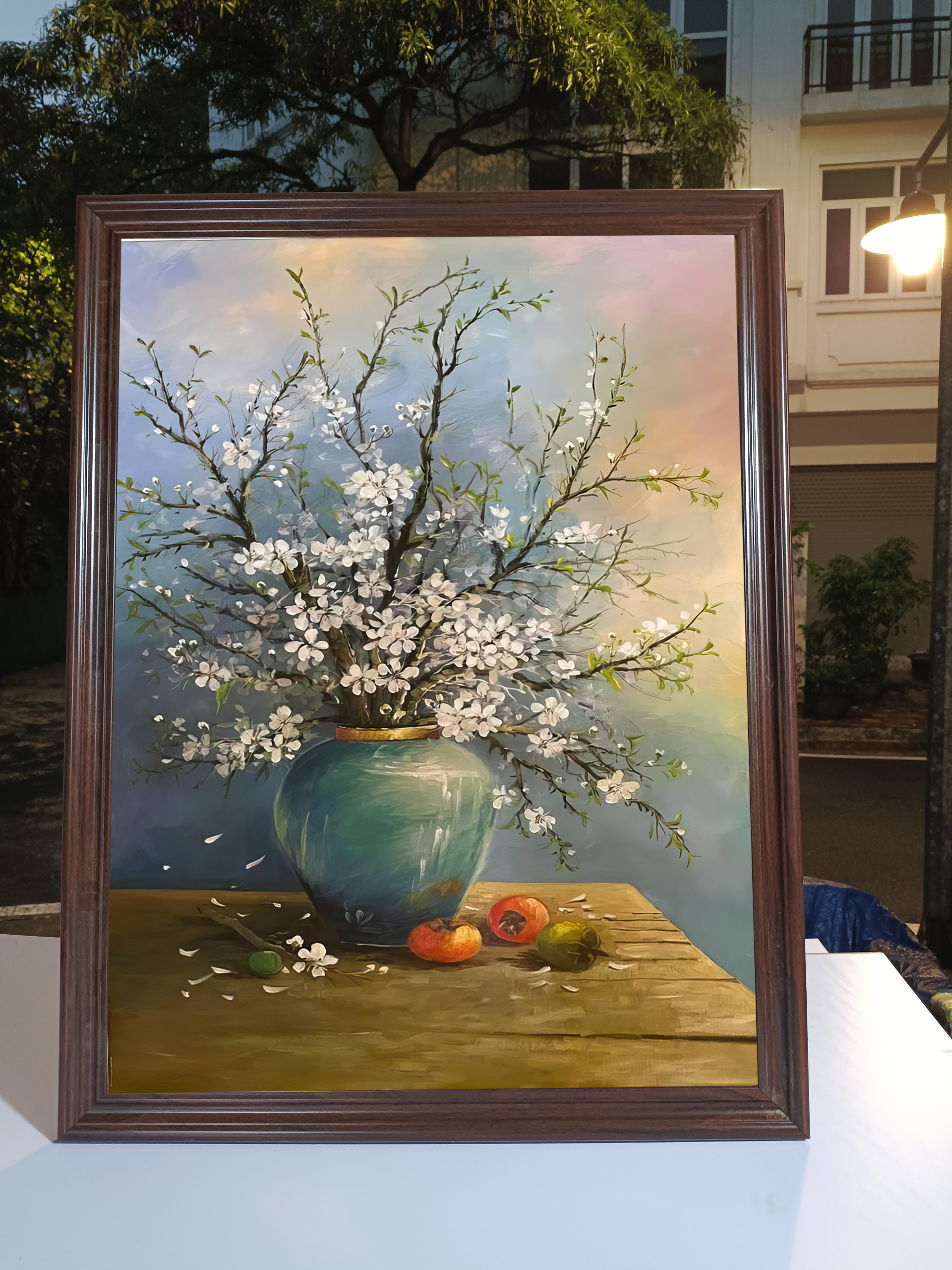Tranh Sơn Dầu - Tranh phong cảnh - Tranh Mốc Decor (VẼ TAY 100% - KHUNG GỖ)