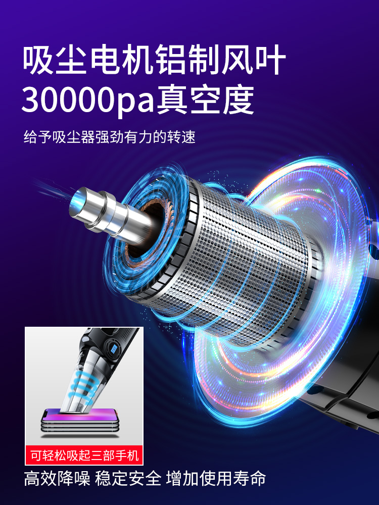 Car vacuum and all-in-one air pump