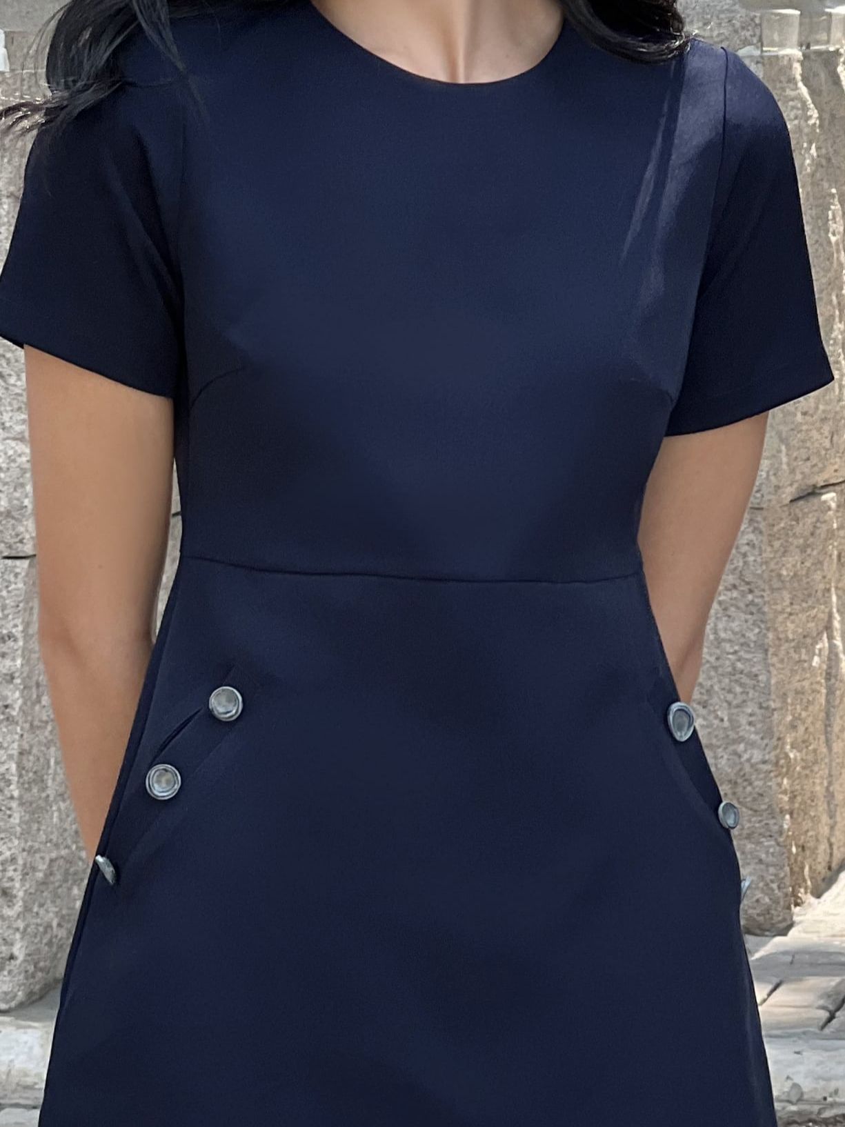 Đầm navy thanh lịch - YV LE & CO