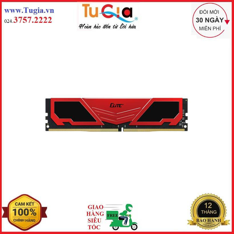 RAM desktop TEAM ELITE Plus 1x8GB DDR4 2666MHz Tản nhiệt nhôm-Hàng Chính