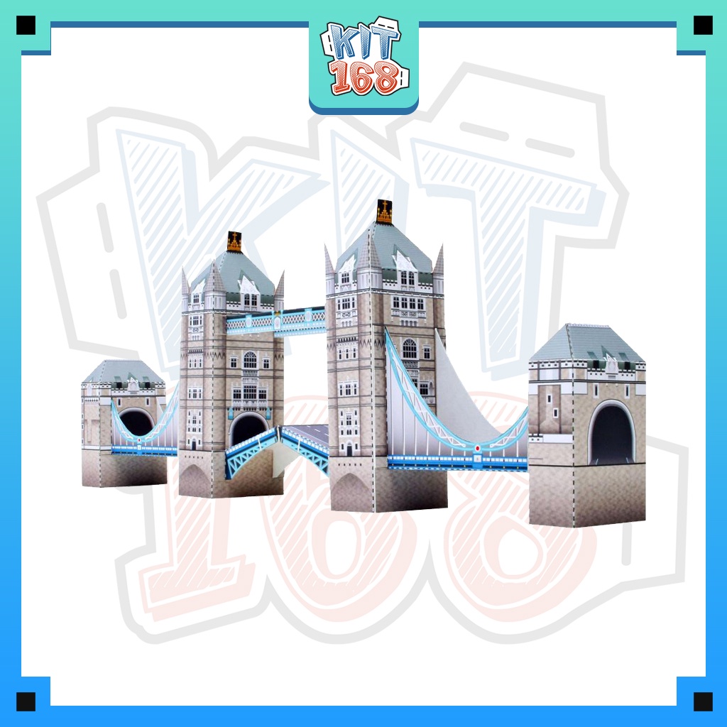 Mô hình giấy kiến trúc Mini Tower Bridge - England