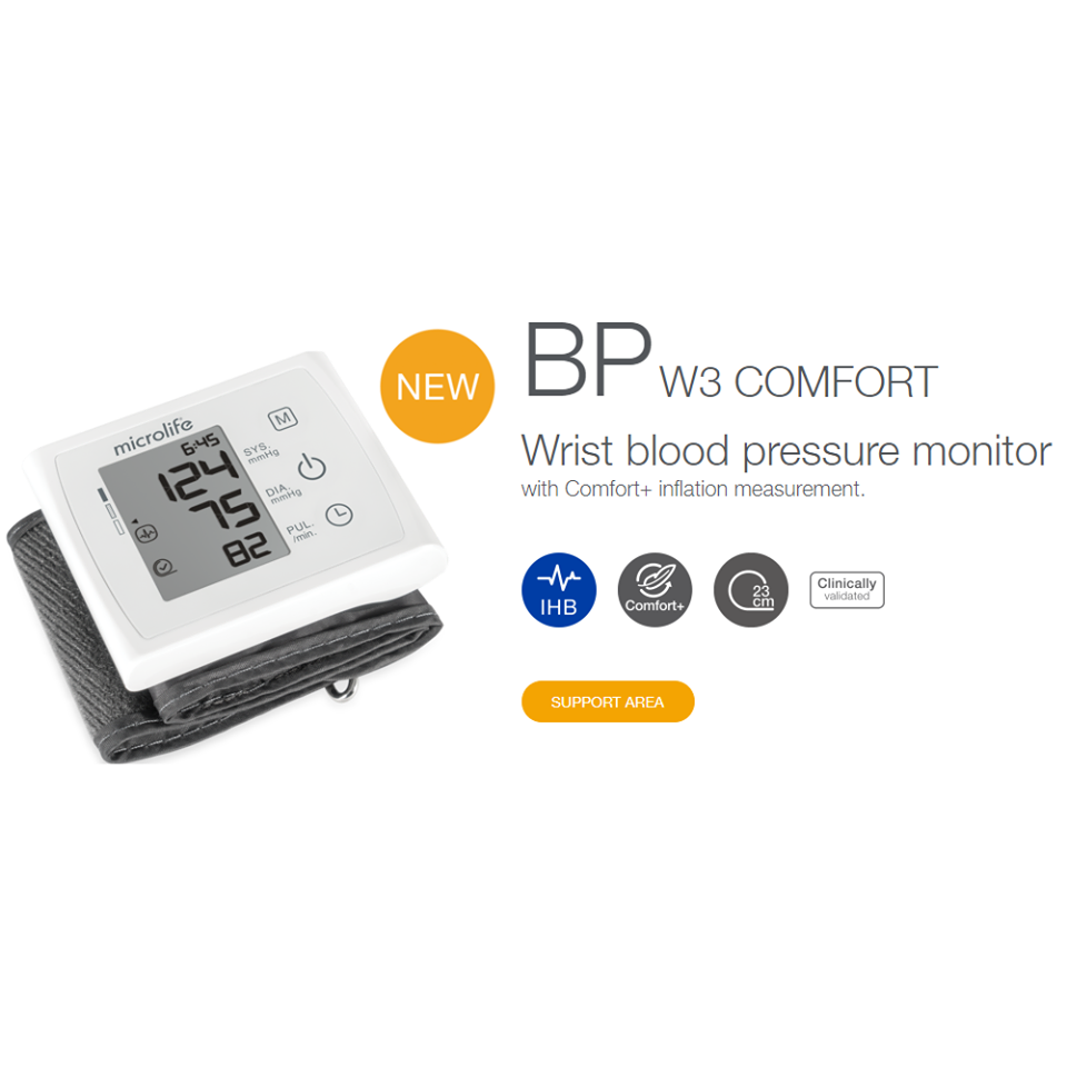 MÁY ĐO HUYẾT ÁP CỔ TAY MICROLIFE BP W3 COMFORT