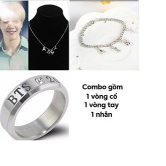 combo trang sức bts (vòng cổ , vòng tay , nhẫn )