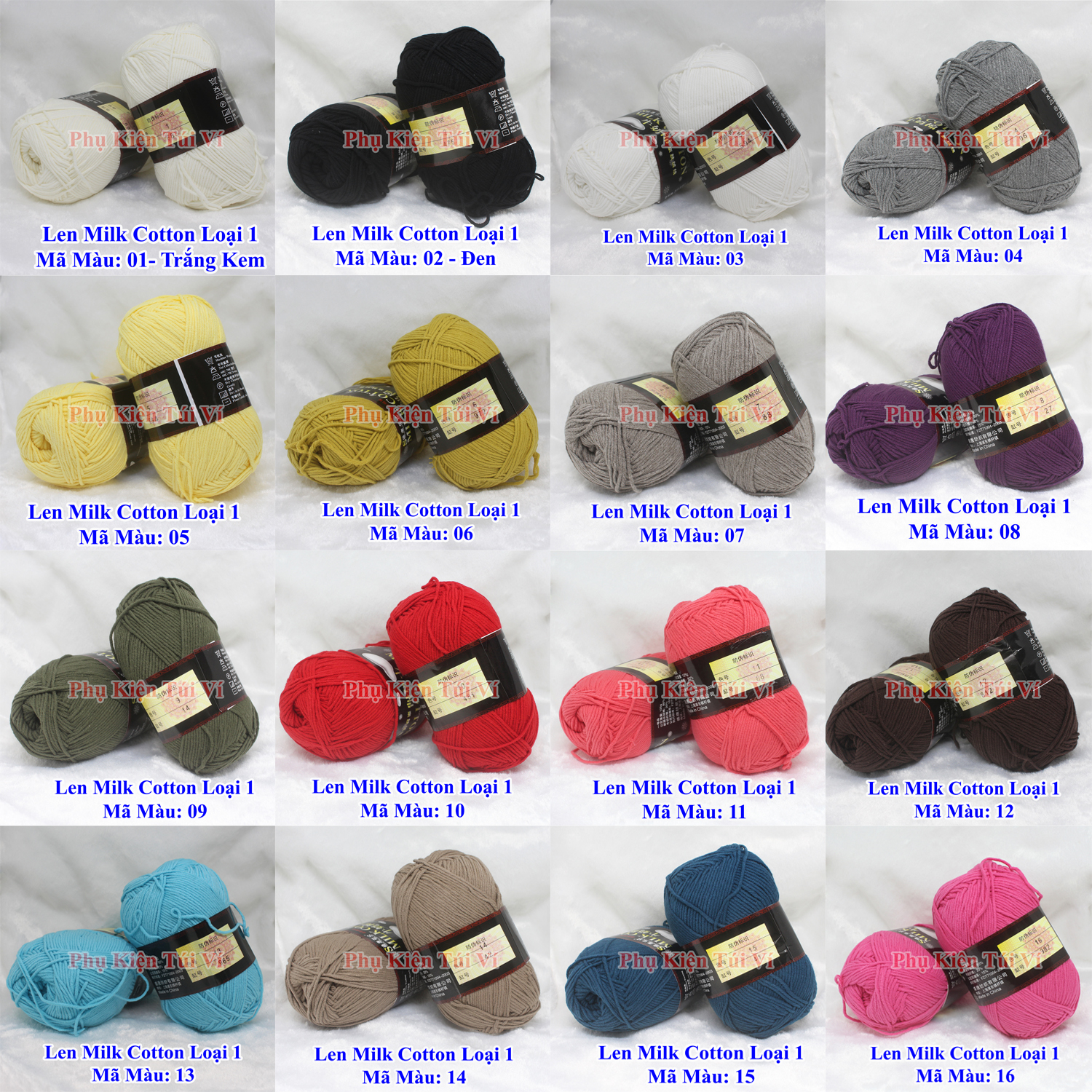 Len Milk Cotton Loại 1 (70k/1 cuộn)