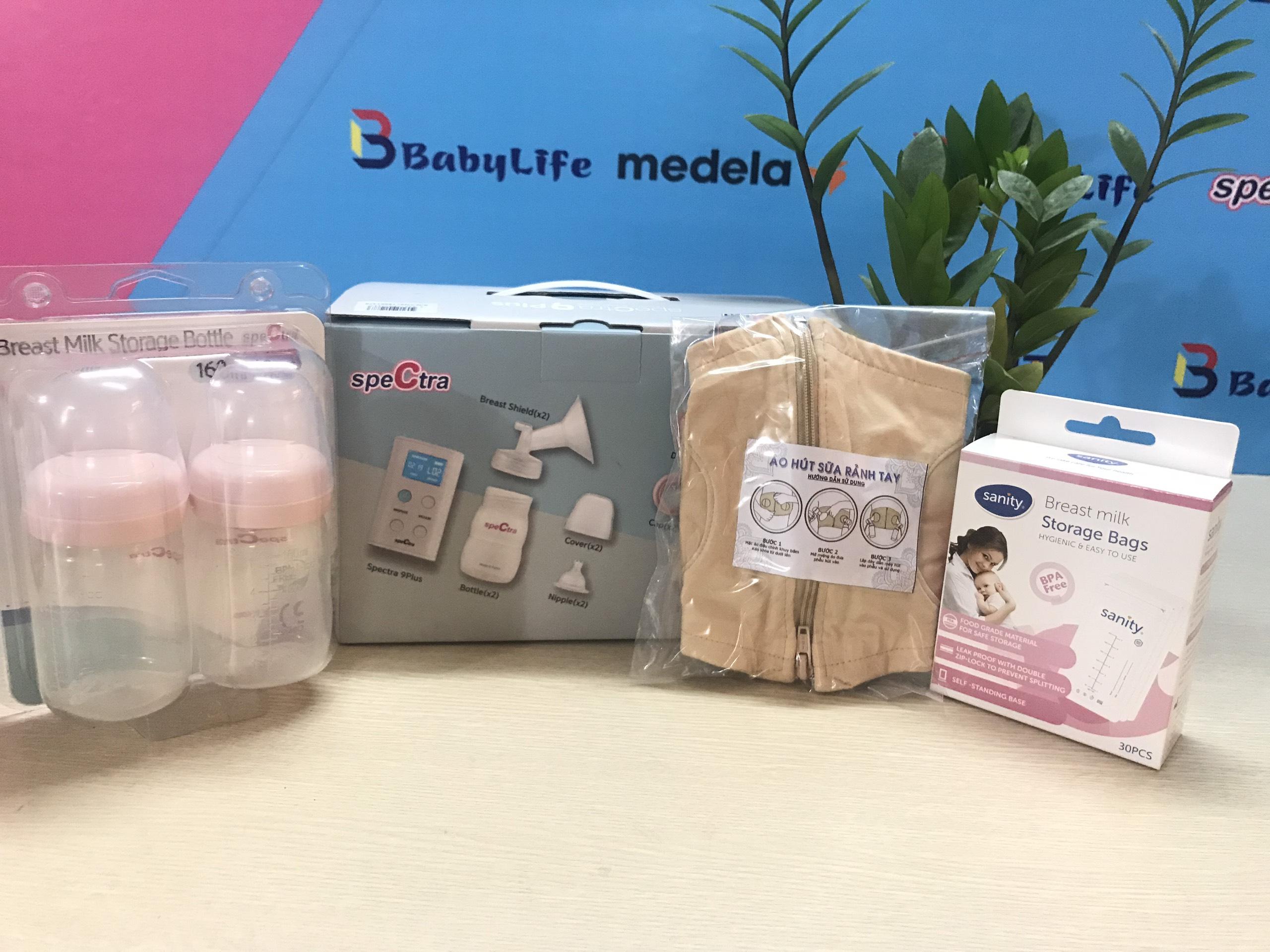 Máy hút sữa Spectra 9plus 2022 Combo Quà tặng