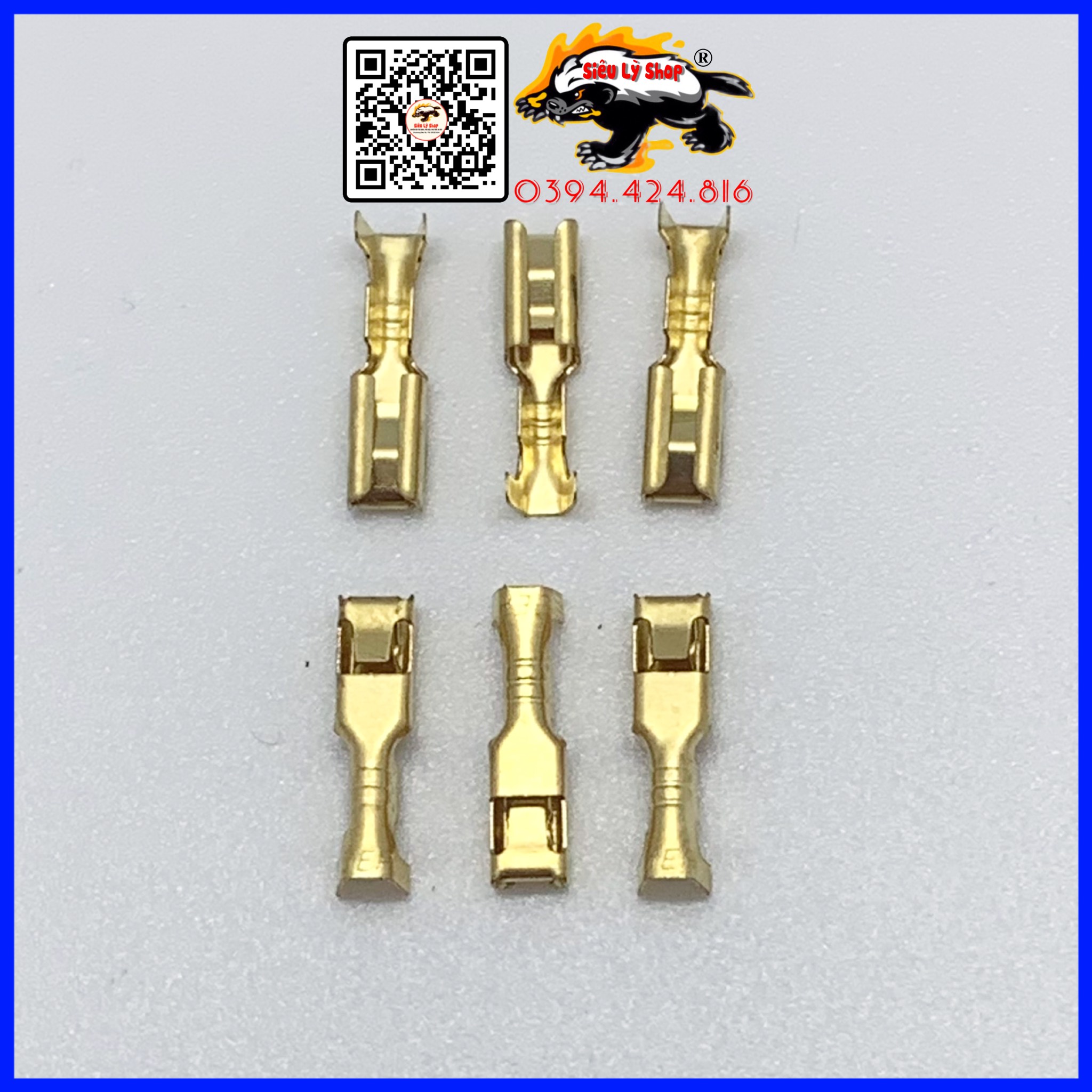 Giắc cos 2.8 Đồng - Đầu cái (Set 50cái)