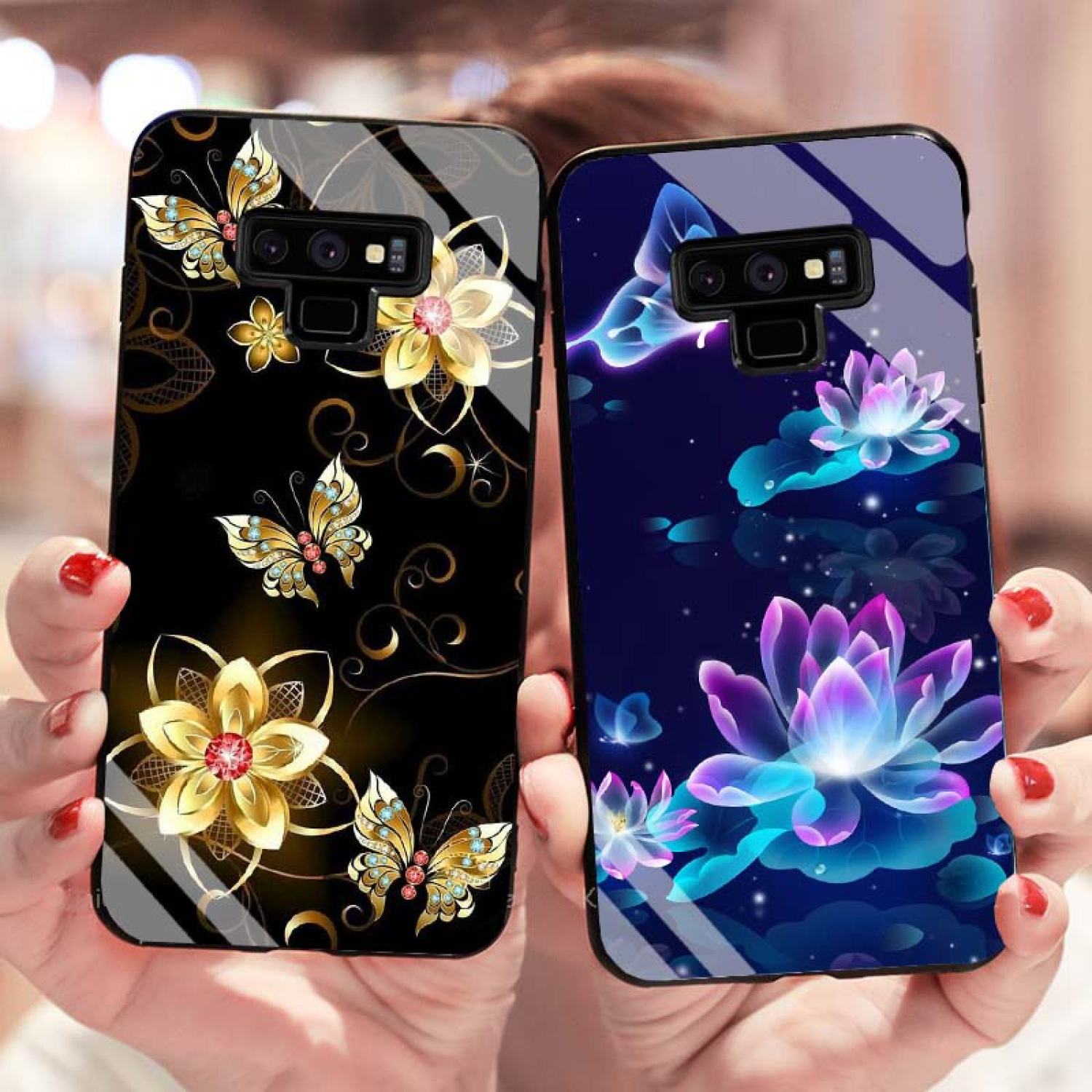 Ốp Samsung Galaxy Note 9 Lưng Kính Cường Lực Mới ƞhất