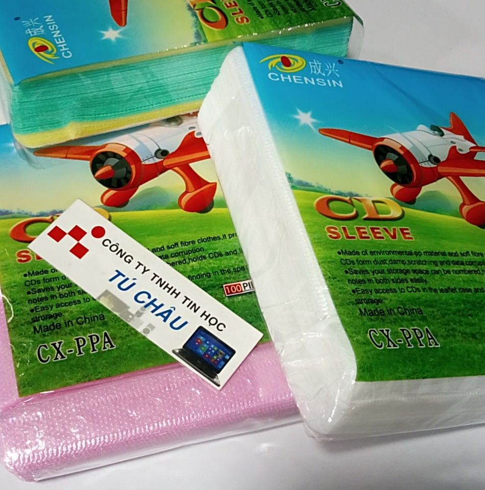 Bao xốp đựng đĩa 2 mặt CD, DVD (Bịt 100 Cái - Túi đựng CD - DVD) (Nhiều màu tùy lô hàng)