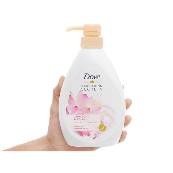 Sữa tắm dưỡng thể Dove Căng bóng sáng mịn 530g cao cấp