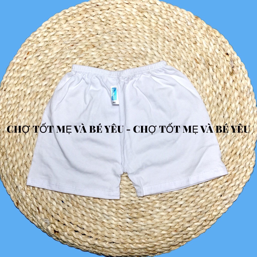 Quần ngắn cotton trắng mặc nhà bossini