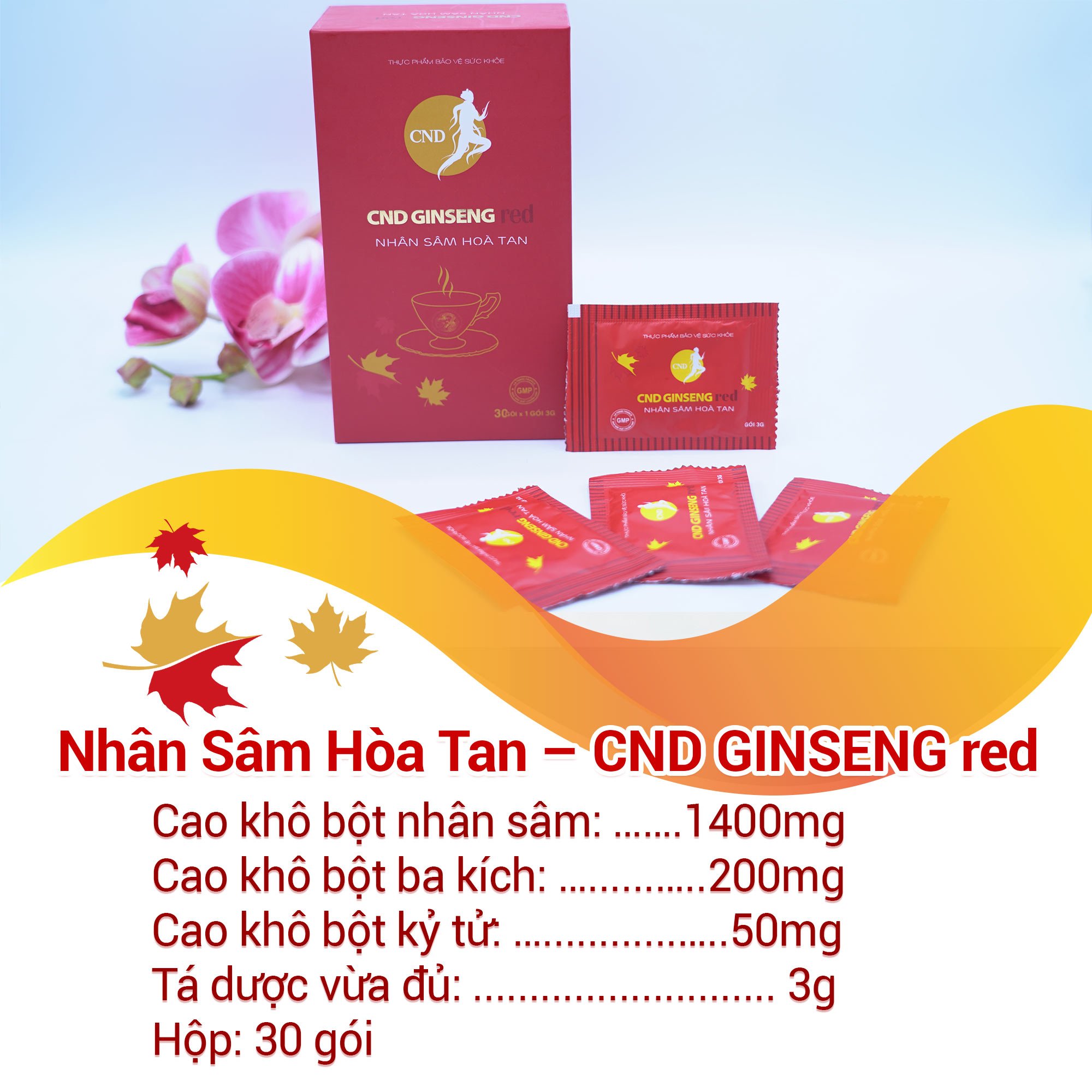 Nhân Sâm Hoà Tan CND GINSENG Red