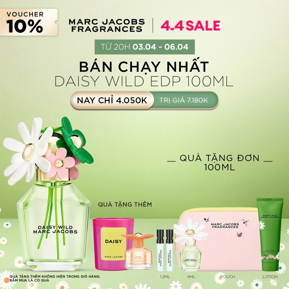 Nước hoa Nữ Marc Jacobs DAISY Wild EDP 100ml Refillable