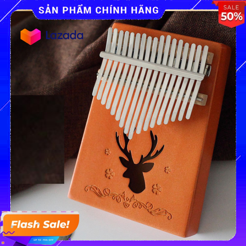 Đàn kalimba 17 phím tặng stick màu và búa chỉnh âm GECKO337