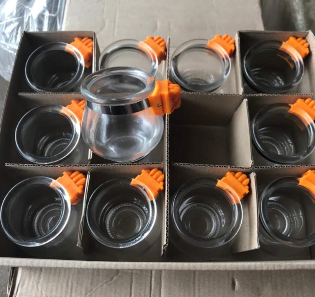 Bộ 12 cóng thủy tinh đựng thức ăn cho chim
