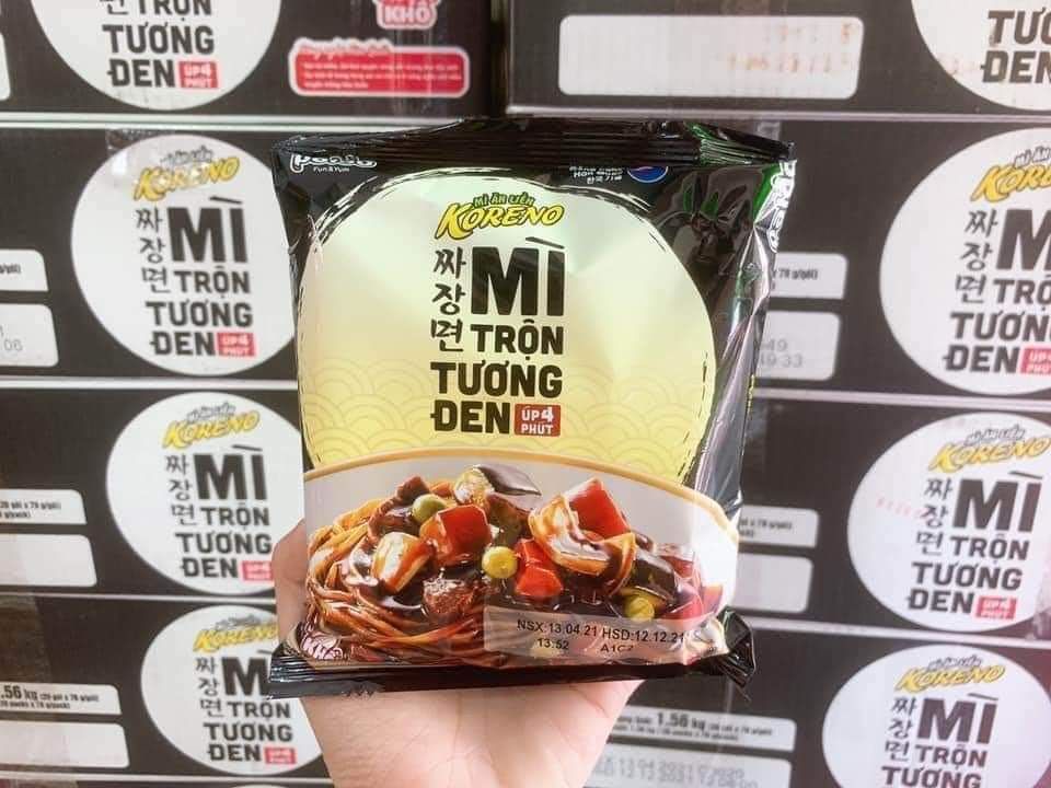 5 gói Mì trộn tương đen Koreno Hàn Quốc