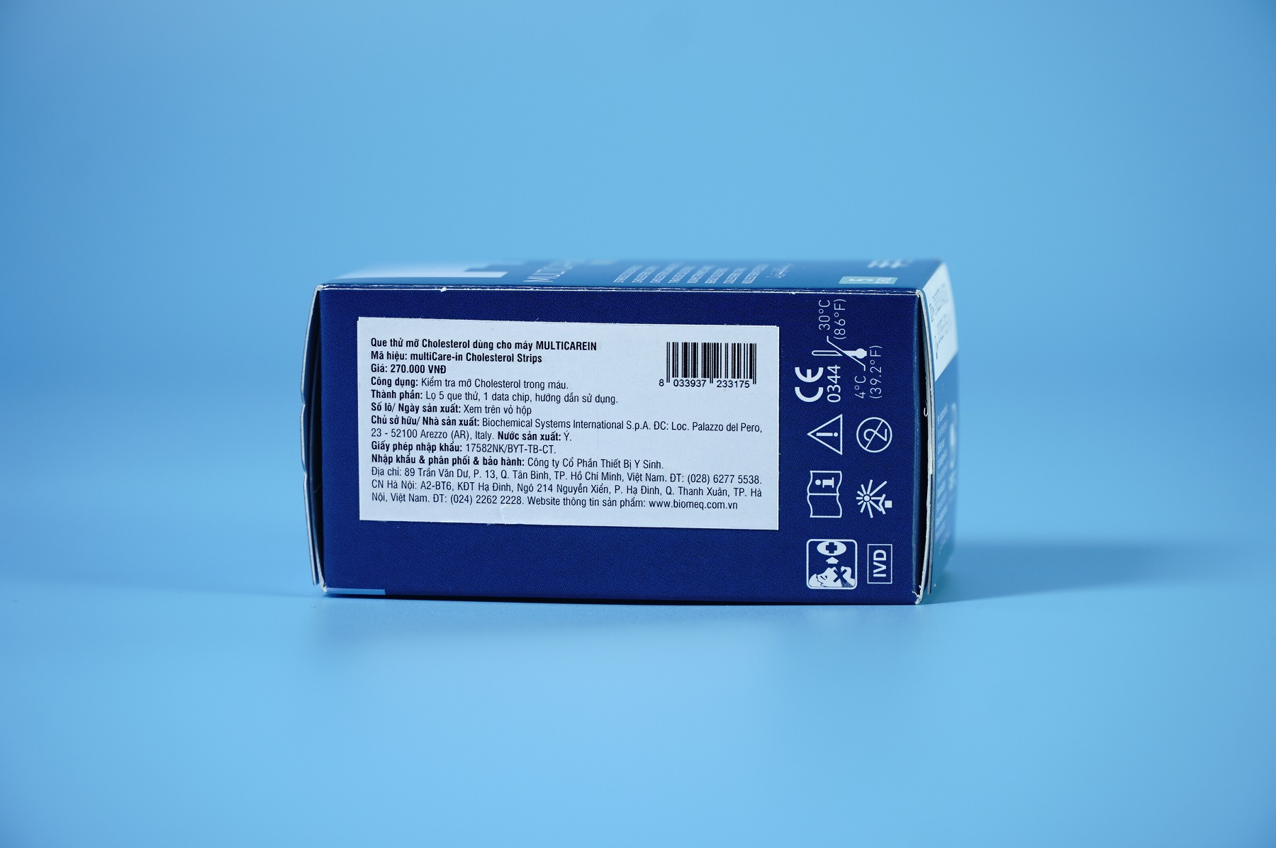 5 PCs multi carein cholosterol test strips 05 for multicarein machines