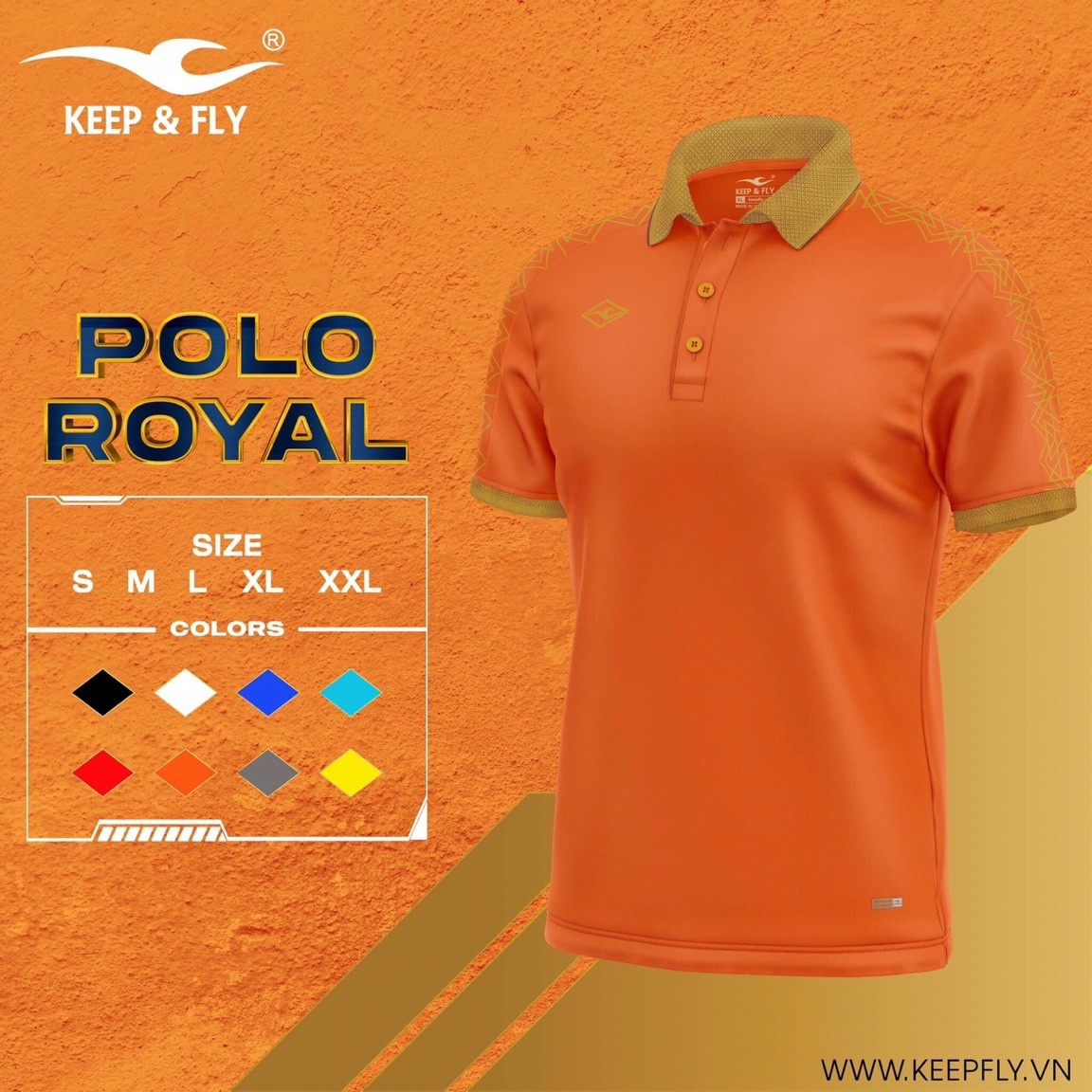 ÁO THỂ THAO CÓ CỔ POLO  KEEP & FLY 20 & 21