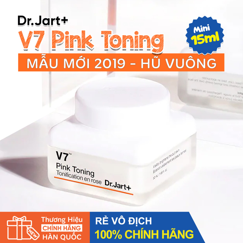 V7 Pink Toning Mini (MẪU MỚI 2020 - Hũ Vuông) - Kem Dưỡng Trắng Hồng và Tái Tạo Da Cao Cấp giá rẻ