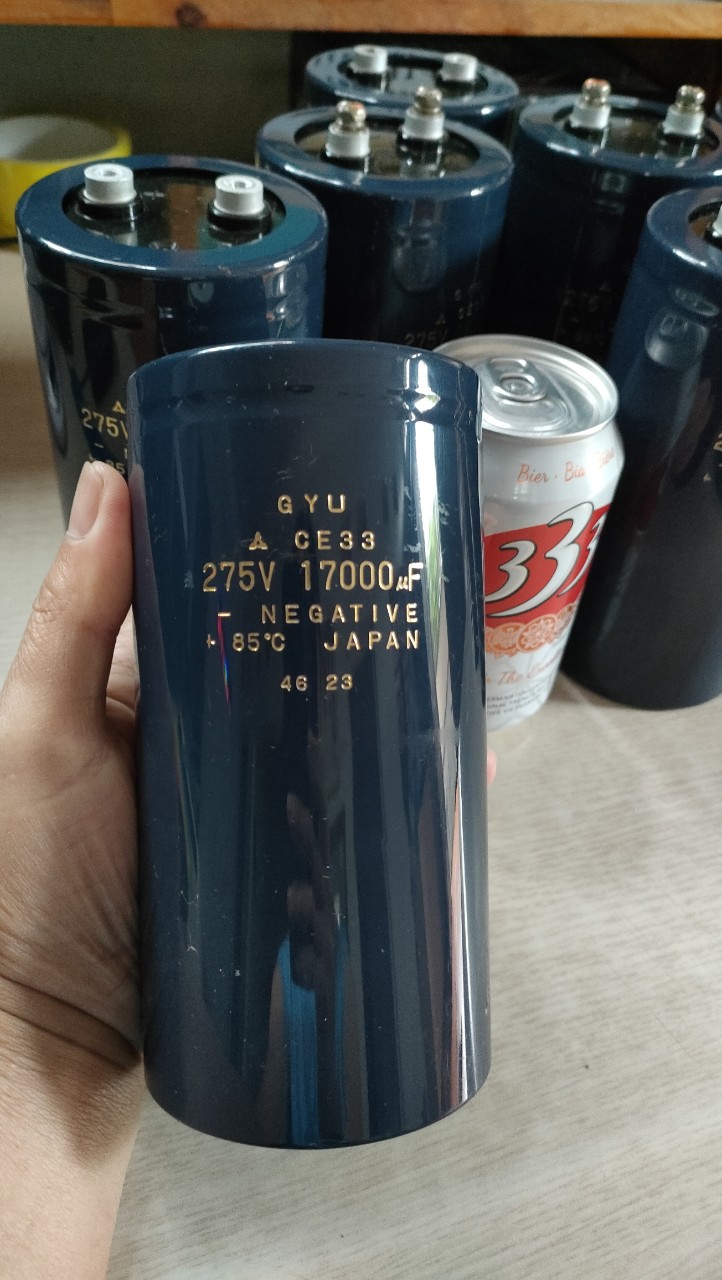 Tụ lọc nguồn 275V - 17.000uF Japan