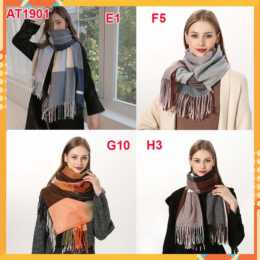 [HCM]Khăn choàng cổ nữ PASHMINA- Khăn choàng nữ cao cấp AT1901