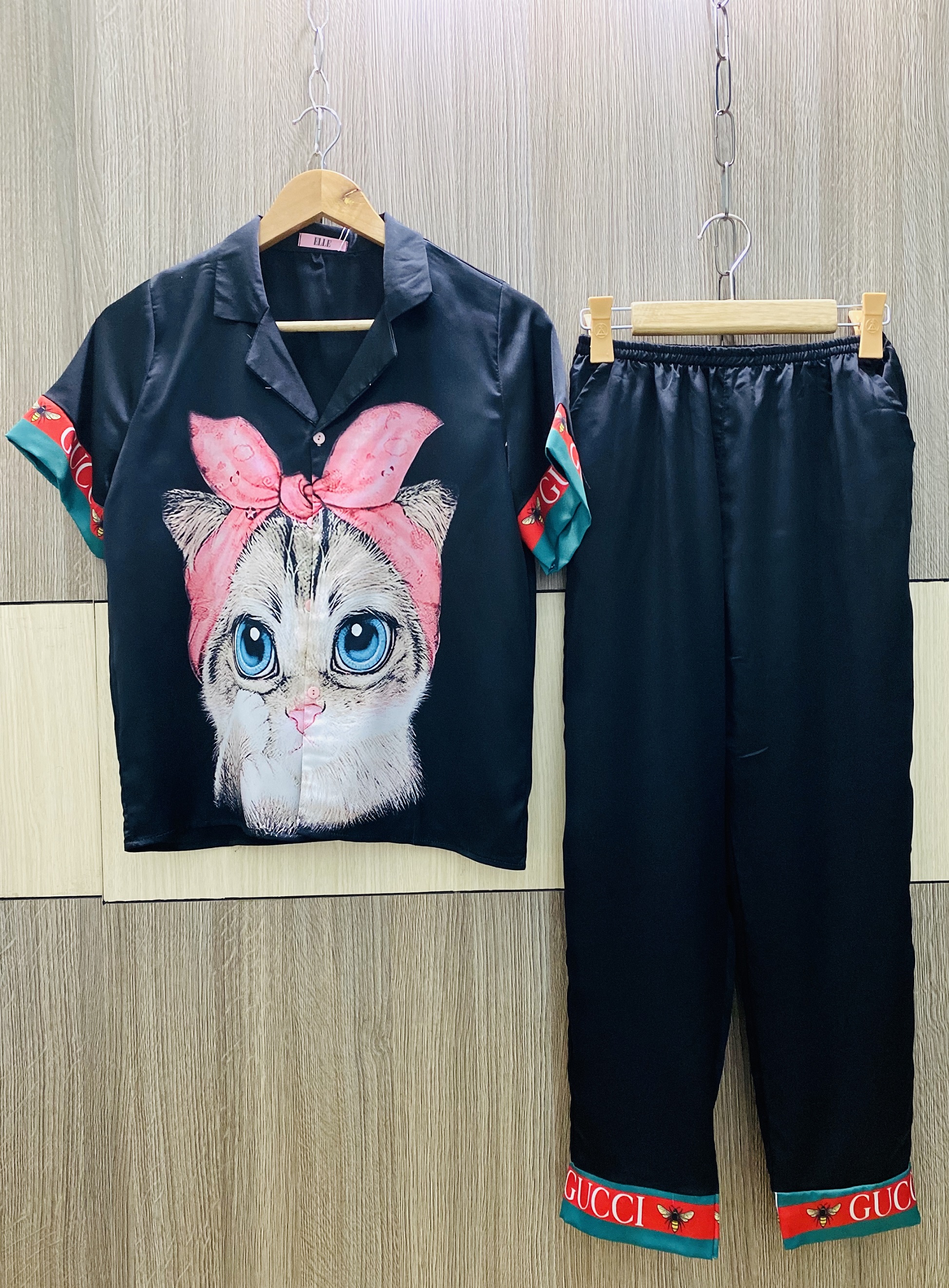 [HCM]Đồ Bộ Lụa Satin Hoạt Hình