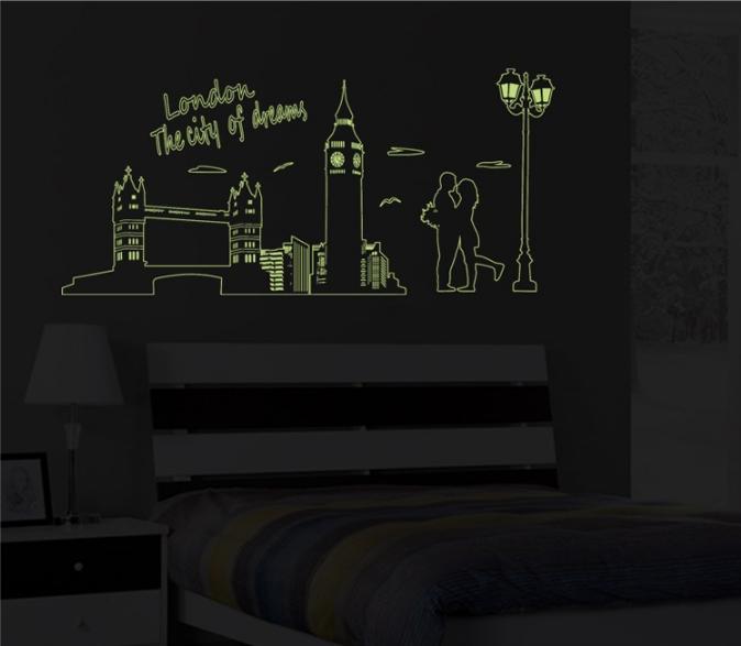 [HCM]Decal trang trí Thành Phố London- Dạ Quang