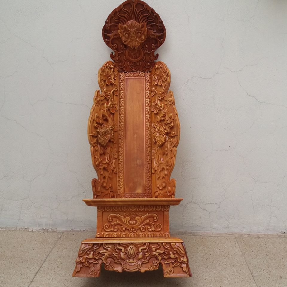 đồ thờ -bài vị gỗ mít kích thước cao 67cmx24cmx13cm