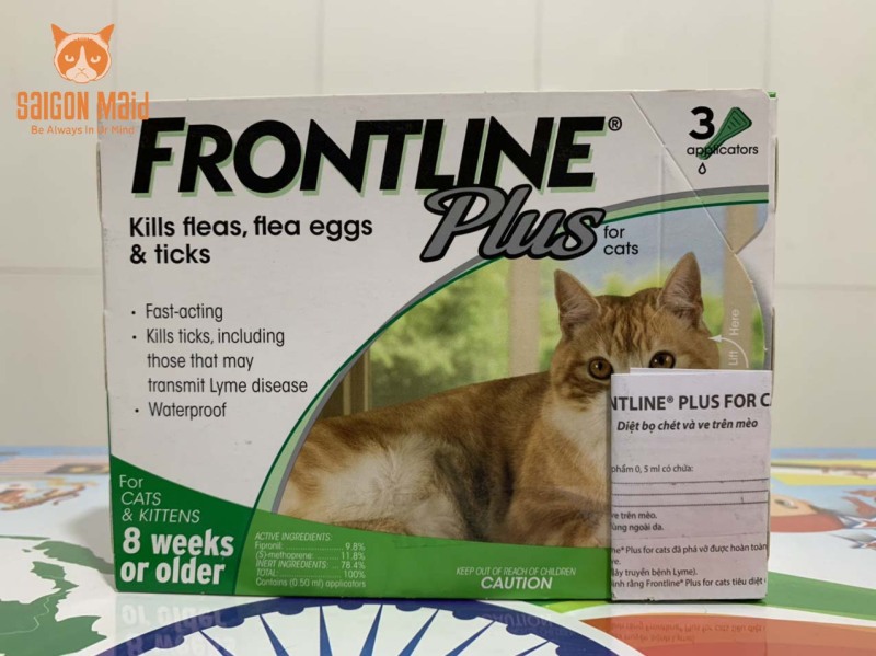 [HCM]Sản phẩm nhỏ gáy dành cho mèo Frontline Plus Cat (1 tuýp)